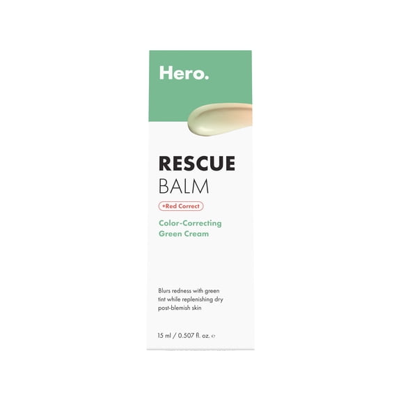 Hero Cosmetics Rescue Balm +Red Correct, Post-Blemish Color-Correcting Cream, 15ml