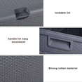 thumbnail image 5 of Ktaxon 120gal Outdoor Garden Plastic Storage Deck Box Waterproof Grey, 5 of 10
