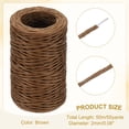 thumbnail image 2 of Uxcell 55 Yards Floral Bind Wire Wrap Twine, 2mm Floral Wire Vine Bind Wire Rustic Craft Wire for DIY Projects Flower Bouquet Making Wreath Gift Wrapping Wedding Decoration, Brown, 2 of 7