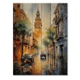 thumbnail image 3 of Designart "Iconic Giralda of Seville, Spain II" Cityscapes Print on Natural Pine Wood, 3 of 5