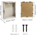 thumbnail image 4 of White Shadow Box Frame Wood Collection Case With Slot on top 8 x 10, 4 of 6