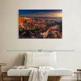 thumbnail image 2 of Elephant Stock Bryce Canyon At Dawn Wall Art - Horizontal Canvas Wall Art - Living Room Wall Decor - Nature Canvas - Teal And Brown Decor - 39" x 26", 2 of 4