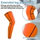 thumbnail image 3 of Hukapapa Protectores transpirables para correr-Rodilleras deportivas - Protectores de piernas para baloncesto y fútbolnaranja, 3 of 6