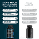 thumbnail image 2 of Nuboost Multivitaminico Hombre con Vitamina A, C, E, D3, K, Complejo B, Antioxidantes y Minerales - 980 mg 240 cápsulas - Mens Blend - Vitaminas para hombre - MADE IN USA, 2 of 5