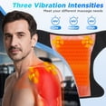 thumbnail image 3 of Bandage Vibrant Chauffant Intelligent avec Contrôle par Application Mobile, Support Portable avec Niveaux de Chaleur et de Massage Réglables pour la Relaxation à Domicile, Noir, 3 of 6