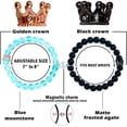 thumbnail image 2 of Pulseras De Pareja De Corona Pulseras De Cuentas Magnéticas De Piedra Natural Regalos Para Amigos De La Familia Methold  AP007125-03, 2 of 6