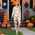 thumbnail image 2 of Family Matching Halloween Pajamas Sets Long Sleeve 2 Piece Pjs Funny Sleepwear Jammies, 2 of 5