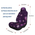 thumbnail image 5 of Sikiie Purple Snow Flakes Car Seat Covers 2PCs Front Car Seat Covers Universal fit for Most Cars SUVs and Trucks-1, 5 of 9
