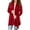 Red, variant on Open Front Casual Cardigan Jacket for Women Lightweight Long Sleeve Outerwear with Pockets Fall Clothes