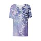 thumbnail image 5 of Fiudx Liquidación de Ahorros de Verano Blusa de Manga Corta Estampada a La Moda para Mujer, Blusas Informales con Cuello En V, 5 of 5