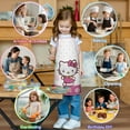 thumbnail image 4 of Boys Girls Kids Apron with Pocket,Hello Kawaii Cat Cute Adjustable Child Neck Strap and Bib Funny Aprons Kitchen Toddler Aprons for Cooking Baking, 4 of 6