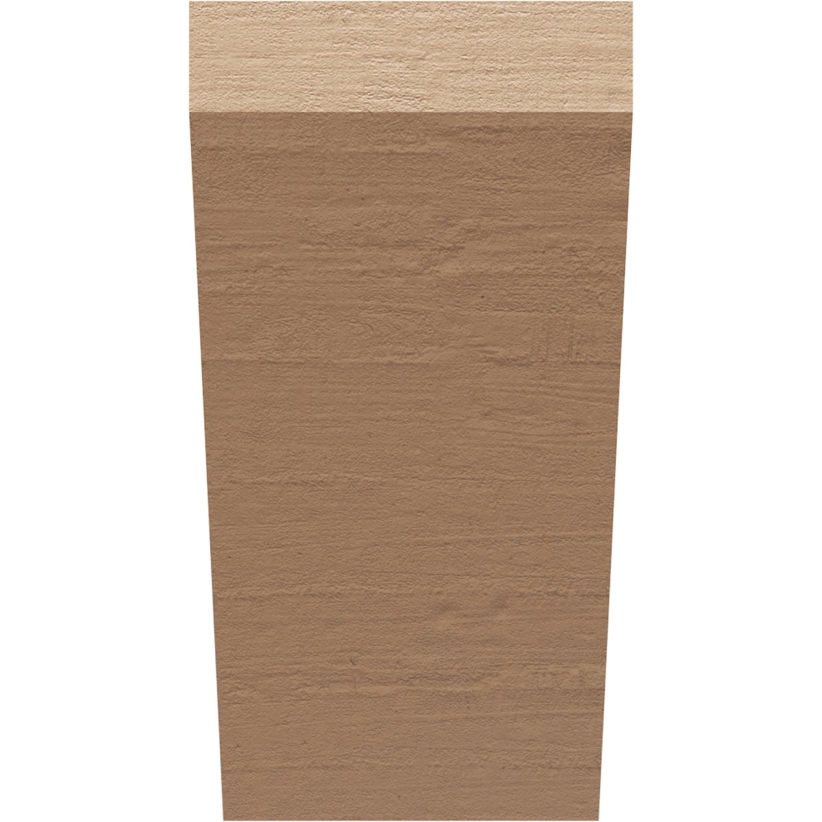 7"W x 7"D x 14"H Wide Concord Rough Cedar Woodgrain TimberThane Corbel, Primed Tan