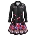 thumbnail image 1 of Top de Túnica de Talla Extra con Estampado de Flores con Media Rosegal  Blusas Tallas Grandes, 1 of 5