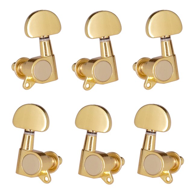 6pcs (3L3R) Closed Guitar Tuning Pegs String Tuners Machine Heads Knobs Tuning Keys for Folk Acoustic / Electric Guitar