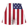 thumbnail image 5 of Charmgo Womens Shorts Clearance, Women's Casual Independence Day Printed Loose Stretchy Elastic Drawstring Shorts with Pocket, Biker Shorts, Women Shorts for Women Black XL, 5 of 6