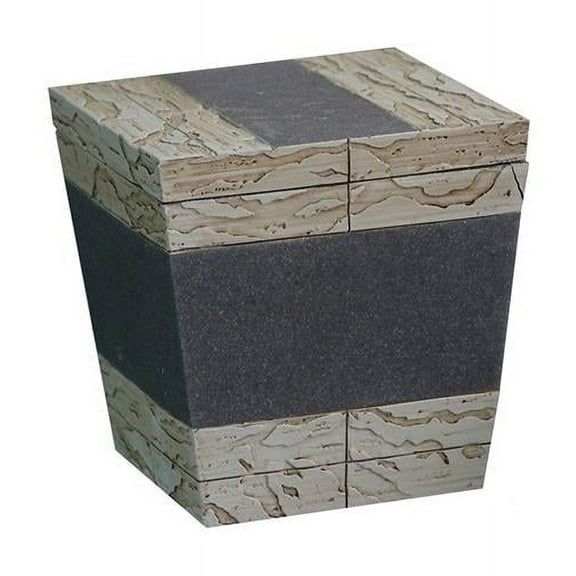 Rustic Stone Antique Cotton Swab & Cotton Container