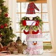 thumbnail image 6 of Beautynvta Christmas Tote Gift Bags, Pink Sequin Cartoon Santa Snowman Rabbit Fabric Doll Handheld Bag, Candy Storage Bags for Holiday Party and Home Decorations, 6 of 6