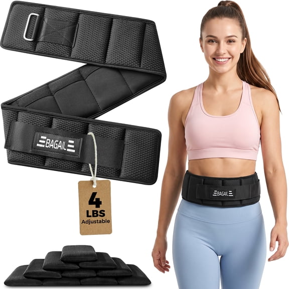 BAGAIL Adjustable Weighted Belt for Walking & Rucking - 4LBS / 8LBS / 10LBS