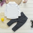 thumbnail image 5 of Spring and Autumn Boys' Baby Clothing Set Fashion Cotton Top+Casual Pants Two-piece Set of Boys' Newborn Children's Fashion Tie Long Sleeve Set., 5 of 5