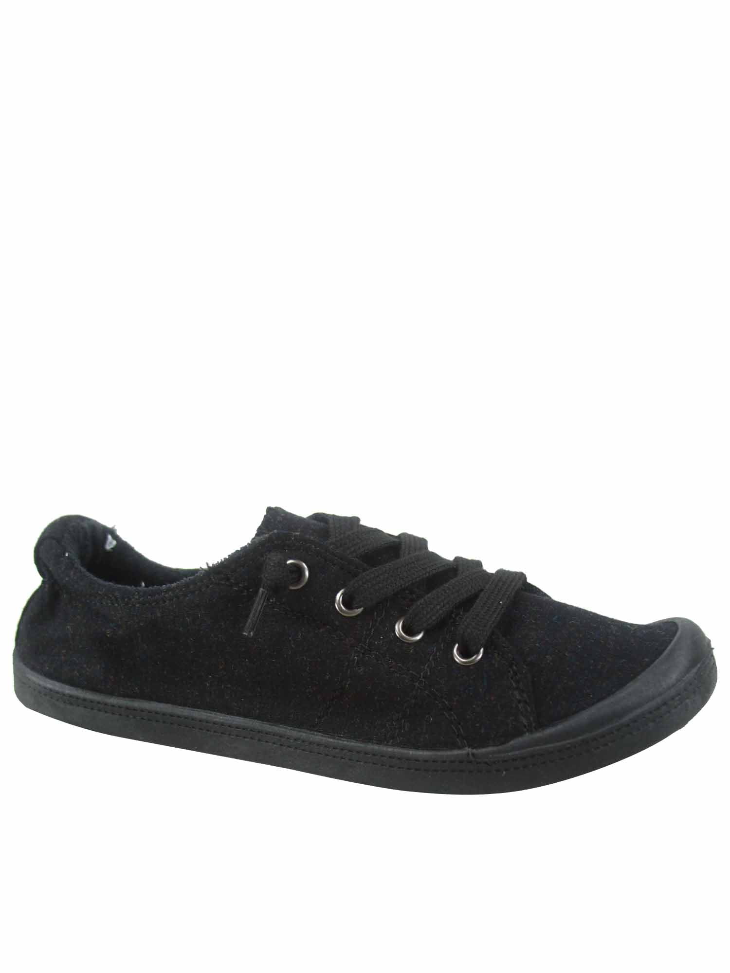 black flat sneaker shoes