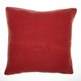 thumbnail image 6 of Ox Bay and Stacy Garcia 24" x 24" Red/White Embroidered Geometric Cotton Adult Decorative Throw Pillow Cover, 6 of 7