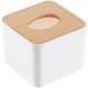 thumbnail image 1 of Tapa de madera blanca 111343, caja de pañuelos cuadrada - caja de pañuelos cuadrada Kuyhfg Sin marca, 1 of 5