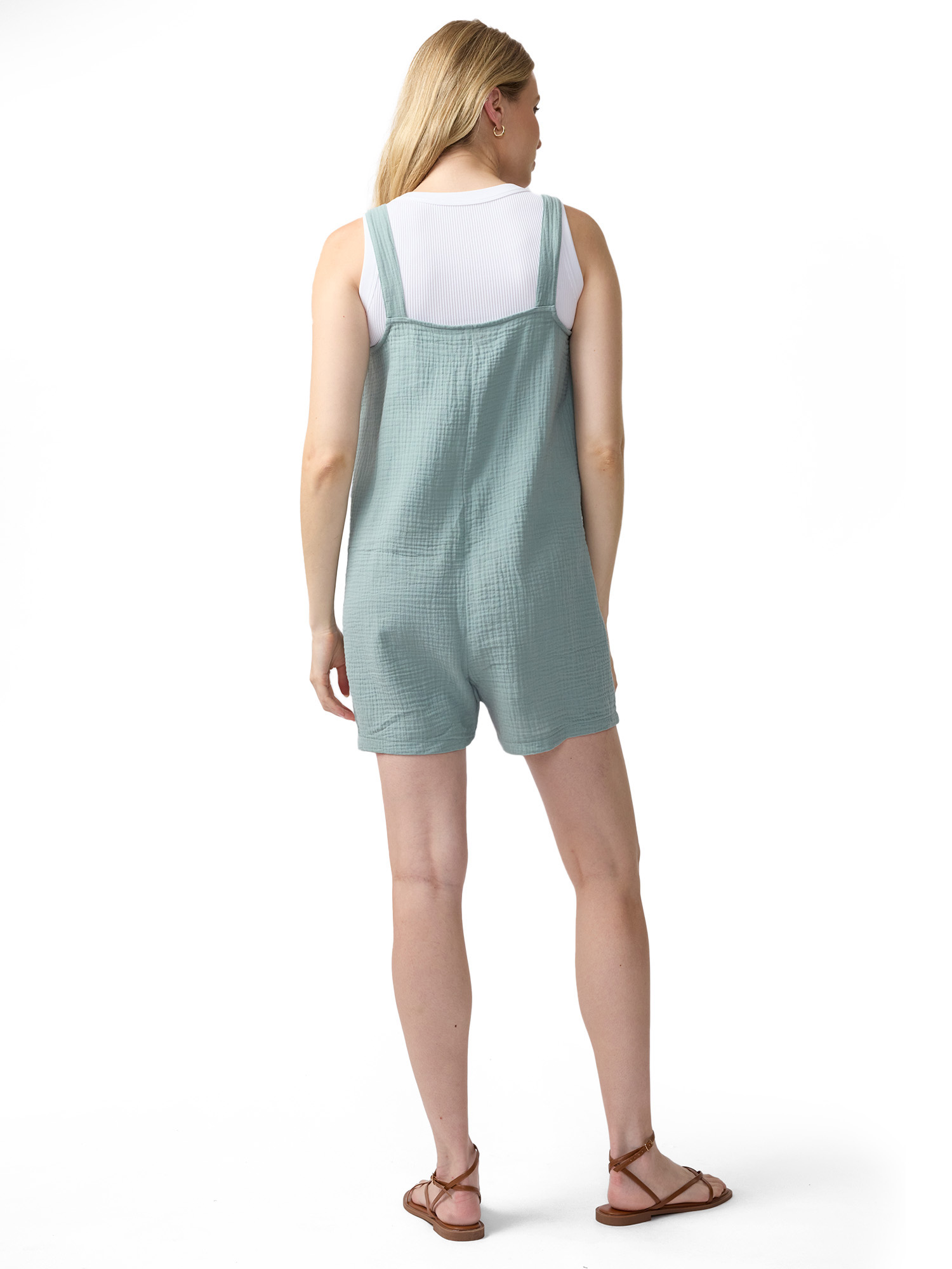 Ingrid & Isabel For Every Belly Women's Maternity Gauze Romper, Sizes S-XXL