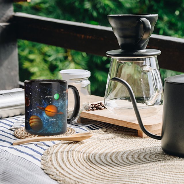 Taza de café que cambia de color, taza sensible al calor personalizada, regalo de cumpleaños y Navidad