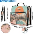 thumbnail image 2 of FORMRS Zipper Binder with Shoulder Strap 2-inch Ring 500 Sheet Capacity File Bag, Retro UFO, 2 of 5