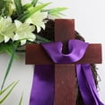 thumbnail image 3 of Aosijia Easter Wreath Door Hanging Decoration with Cross Bouquet Garland for Front Door Decor Simulation Plant Flower Decorations Grape Vines Wreath Spring Home Decoration, 3 of 6