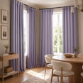 thumbnail image 4 of HPD Half Price Iris Faux Linen Room Darkening Curtains for Bedroom & Living Room Curtains (1 Panel), Window Curtains 108 inches long, Rod pocket curtains & drapes, 50W X 108L, 4 of 11