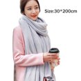 thumbnail image 4 of Bufanda tipo mantón de color puro para mujer, chales y chales de pashmina para vestidos de noche, bufanda grande y suave, bufanda de invierno, chal de boda, 4 of 5