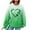 White, variant on xixinqiwan Women's St. Patrick's Day Hooded Sweatshirts,Women's Four-Leaf Clover Pullover Sweatshirt Hoodie For Paddys Day White M