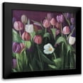 thumbnail image 1 of Strube, Ling 20x20 Black Modern Framed Museum Art Print Titled - Spring Tulips, 1 of 5