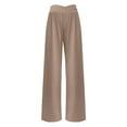 thumbnail image 3 of MKLEKYY Pantalones deportivos para mujer Pantalones de yoga holgados informales con bolsillos y cintura sólida para mujer, 3 of 3