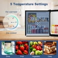 thumbnail image 4 of BANGSON 1.6 Cu.Ft Compact Refrigerator with Freezer, Energy Saving & Low Noise Mini Fridge for Office, Dorm, Bedroom - Adjustable Temp, Reversible Door, Black, 4 of 8