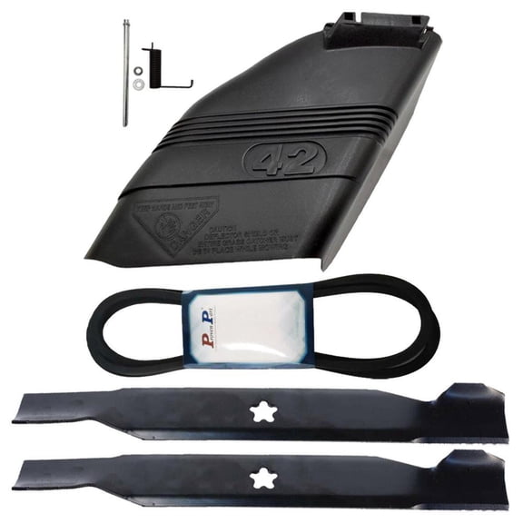 Deck Blades Belt Deflector Combo Fits Craftsman 42" LT1000 144959 138971 130968