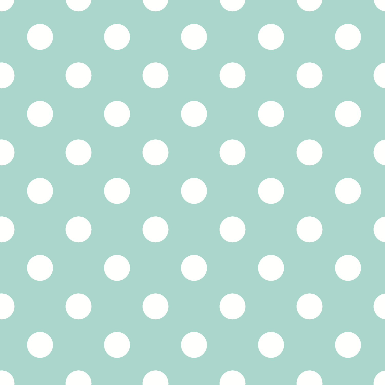 Waverly Inspirations Cotton 18" x 21" Fat Quarter Bigdot AQUA Fabric, 1 Each
