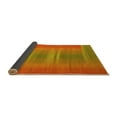 thumbnail image 2 of Ahgly Company Indoor Round Abstract Yellow Contemporary Area Rugs, 4' Round, 2 of 4