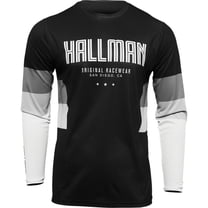 Thor Hallman Differ Draft Mens MX Offroad Motorsport Jersey, Polyester, Black/White