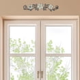 thumbnail image 5 of norband Metal Flower Wall Decor Vintage Spring Metal Flower Wrought Iron Scroll Sculpture 15.7''x3.7'' Farmhouse Leaf Wall Decor with Nails for Summer Bedroom Kitchen Indoor Outdoor(White), 5 of 12