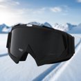 thumbnail image 4 of Gafas Esquí Esquí Snowboard A Prueba De Viento (Marco Arena-Película Gris) Negro, 4 of 8