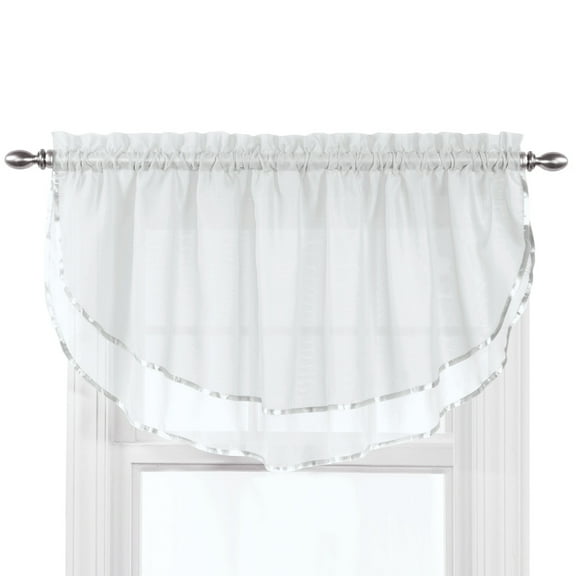 Stylemaster Modern Rod Pocket Energy Efficient Valances, 60" x 24"