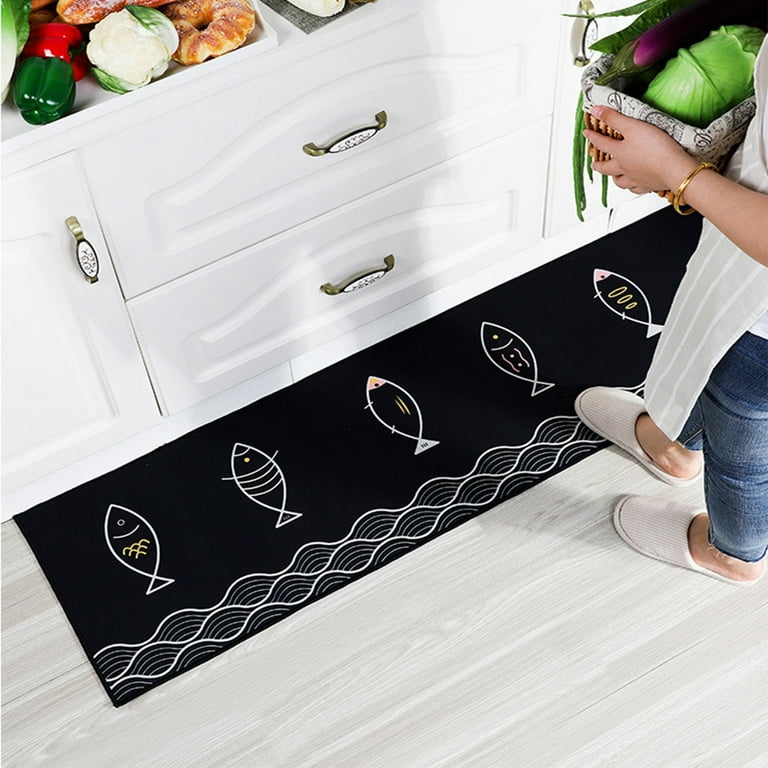 WISELIFE Kitchen Mat Cushioned Anti Fatigue Floor Mat,17.3x60, Thick Non  Slip Waterproof Kitchen Rugs and Mats, Standing Mat for