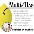 thumbnail image 3 of Esponja de maquillaje Ally Things Beauty Thirsty Lemon Yellow, 3 of 6