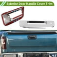 thumbnail image 3 of Exterior Door Handle Cover Trim Tailgate Door Handle Cover for Chevy Silverado 1500 2007-2013 Electroplated Silver Tone ABS 1 Set, 3 of 7