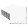 thumbnail image 1 of Uxcell 100 Pcs Servilletas de Cóctel con Borde Ondulado y Folio Dorado, 5 x 5 Pulgadas para Decoraciones de Fiesta, 1 of 7