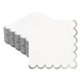 thumbnail image 1 of Uxcell 100 Pcs Servilletas de Cóctel con Borde Ondulado y Folio Dorado, 5 x 5 Pulgadas para Decoraciones de Fiesta, 1 of 7