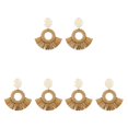 thumbnail image 3 of Guardurnaity Paquete de 6 aretes de ratán Durabilidad Hecho a mano Moda Trenza Aro Diseño único Material premium Perno de oreja Círculo hueco Type1 NO1 Guardurnaity CBP197626, 3 of 6