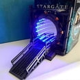thumbnail image 4 of Stargate Bookends, Ornaments, Table Lamps, Gifts, Led Lighted Portal Bookends, Two-way Galaxy Door, 4 of 5